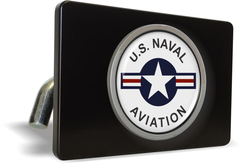 U.S. Naval Aviation with Star - Tow Hitch Cover with Chrome Emblem